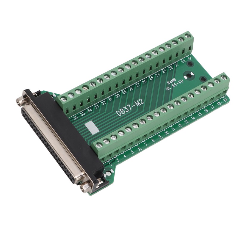 DB37 Breakout Connector Terminal Board Straight PCB Insulated Anti Interference