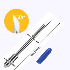 Yuecoom Blade Holder, Silhouette Cutting Blade, CB09 Graphtec Holder and 15Pcs Cemented Carbide 60° Cutting Tool Cutting Blades for Vinyl Cutter Plotter