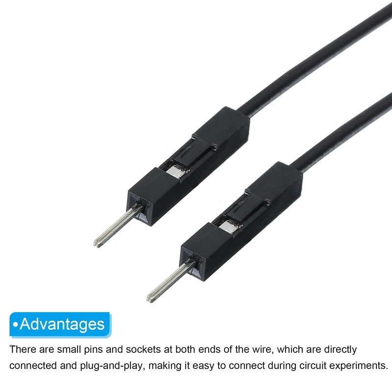 QUARKZMAN Male to Male 40Pin Breadboard Jumper Cable 2.54mm Pitch