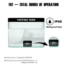 Taikemeti Self Powered Digital/LCD Digital Timer with Clip, Waterproof Design Suitable for Lawn Mowers Atvs Snow Blowers Motorcycles Etc.