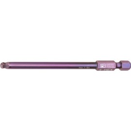 PB SWISS TOOLS 1/4HEX E6 Series Long Bit with Ball Point for 0.2 inch (4 mm) Hex Hole E6L.212/4