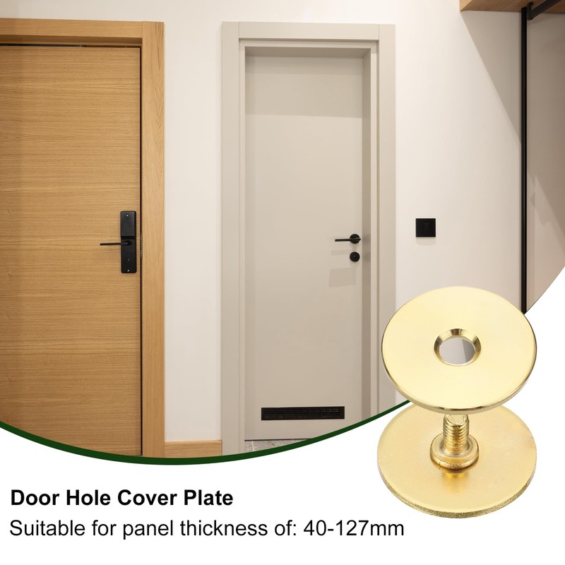 sourcing map Door Hole Cover Plate, 2" Dia Deadbolt Cover