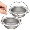 2 Pack Kitchen Sink Strainer, Stainless Steel Large Sink Sieve