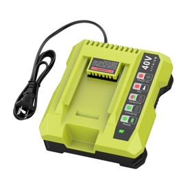 energup OP401 Rapid Charger Compatible with 40V Ryobi Battery Charger for OP4040 OP4050 OP4050A OP40601 OP4026 OP4015 OP4030 Compatible with Ryobi 40V Battery