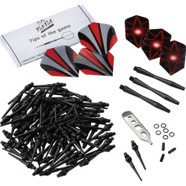 Fat Cat Dart Accessory: Soft Tip Darts Tune Up Tool Kit (Shafts, Flights, 2BA Dart Points and Mechanic Wrench)