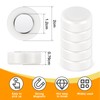 Wukong 12 Pack White Fridge Magnets, Whiteboard Magnets Neodymium Magnets