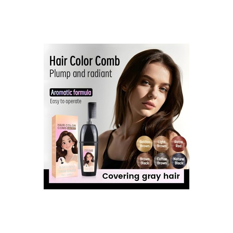 Hair dye Comb, Peine de Tinte 2 en 1 para