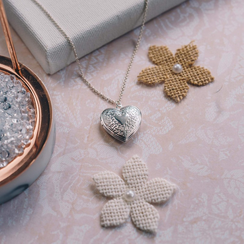 Philip Jones Silver Plated Heart Locket