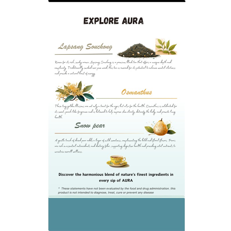 HEPFTURE AURA Black Tea Blend – Stress Relief, Lung Cleanse,