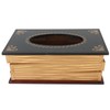 Book Tissue Box Cover Antique Rectangular Dispenser Napkin Holder for