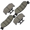 Caltric Front Rear Brake Pads for Yamaha XT250 2008 2009