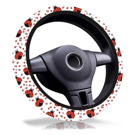 Ladybug Steering Wheel Cover 15 Inch Universal Neoprene Steering Cover