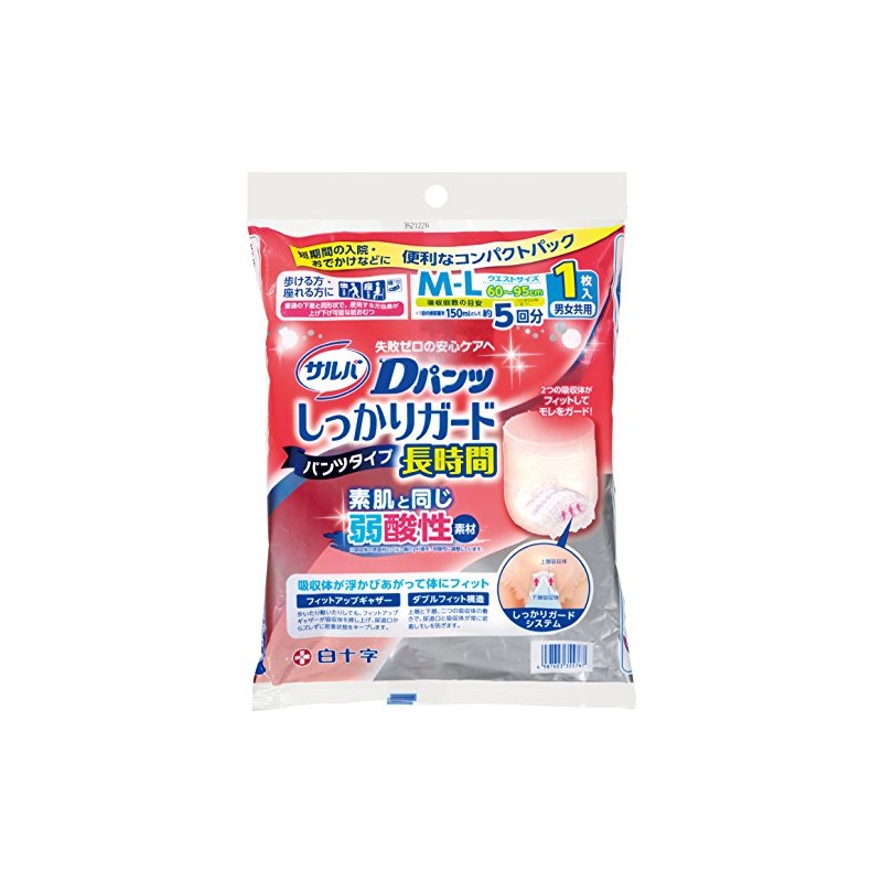 Salva [Trial Pack] D Pants Firmly Guard Long Time M-L