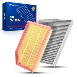 KAX Engine Cabin Air Filter Kit for 2018-2024 Wrangler 2.0/3.6L, 2020-2024 Gladiator 3.6L