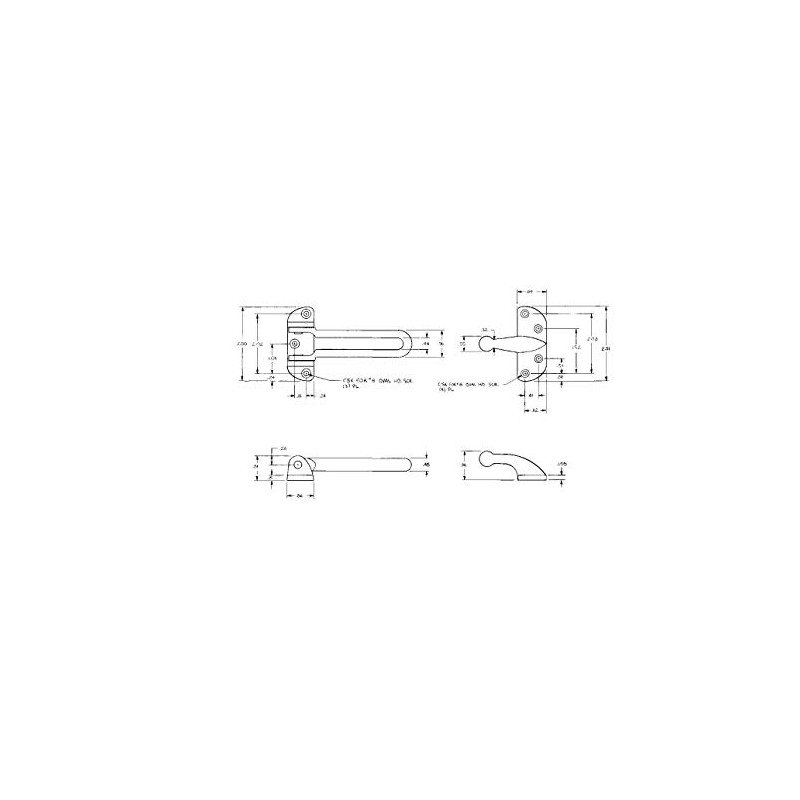 National Hardware N199-679 V804 Door Security Guard in Brass,3/8" x
