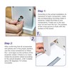 Silver Tone Furniture Connector Camlock Fittings Mini Fix Casing, Pack