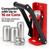 16 oz Wall-Mounted Can Crusher for Recycling – Manual Aluminum