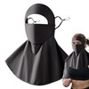 Face Covering,Anti-UV Sun Face Cover - Adjustable Ear Straps Cooling