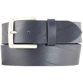 BELTINGER Denim Belt Made of Full Cowhide Leather 4.5 cm Leather Belt for Men 45 mm Wide Men's Belt Made of Genuine Leather, Navy, antique silver.