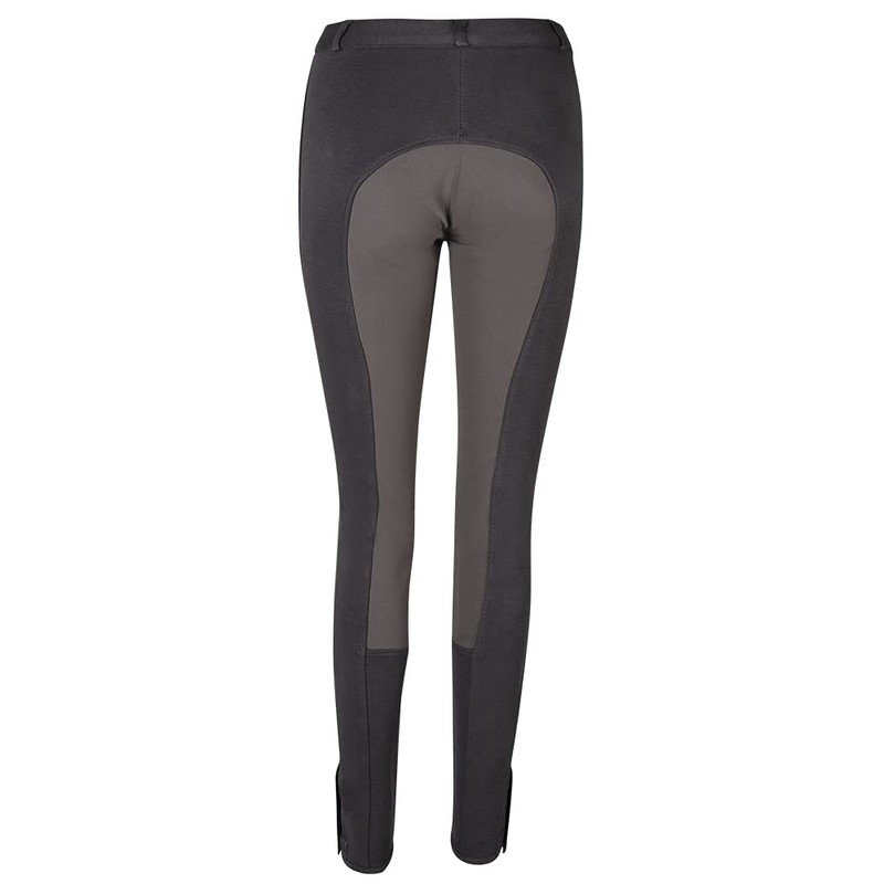 PFIFF Unisex Vollbesatzreithose, Black (Black/Brown), 176