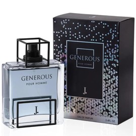 J. Generous Pour Homme EDP - 100ML (3.4Oz) | Fresh Spicy & Aromatic| Combination of bergamot and lemon, dry amber, Exquisite Fragrance Collection.
