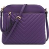 Chevron - Bolso cruzado acolchado mediano con detalle de borla