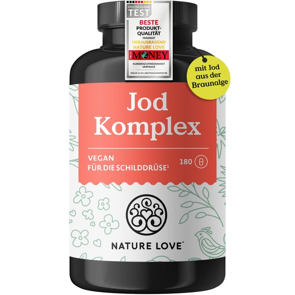 Nature Love NATURE LOVE® Jod Komplex für die Schilddrüse -