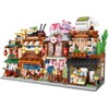 Modular House Building Set, Matcha Shop Model Set, 379 Pcs