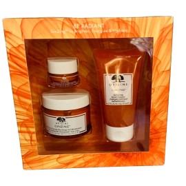 ORIGINS GINZENG 3 pce Set : Scrub Cleanser, Moisturizer, Eye Cream
