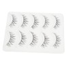 Ipetboom 5pairs Natural False Eyelashes for Chic Eye Makeup Reusable