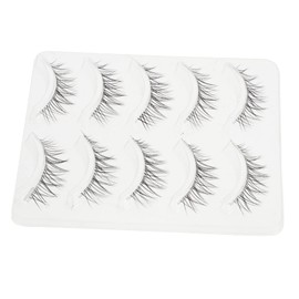 Ipetboom 5pairs Natural False Eyelashes for Chic Eye Makeup Reusable Wispy Lashes for Photography Parties and Everyday Use Easy to Apply Lightweight