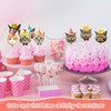 48 Pieces Cat Face Cupcake Toppers Cute Cat Head Cupcake