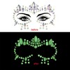 Nirbffo Face Sticker Diamond Face Sticker Luminous Crystal Diamond Eyebrow