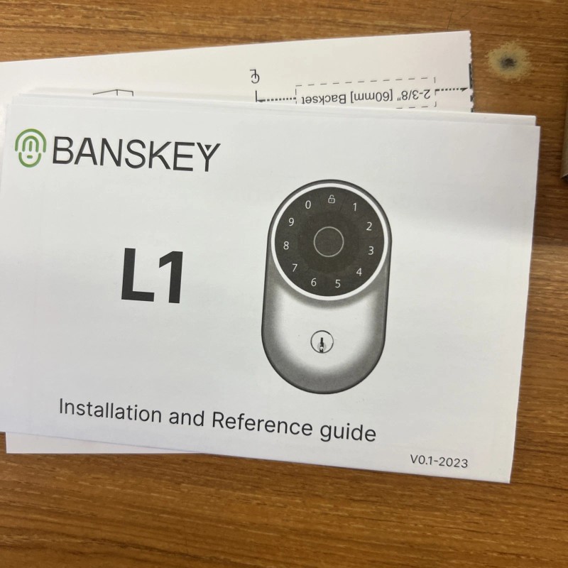 banskey L1 Bansky L1 Keypad Fingerprint Deadbolt Electronic Door Lock