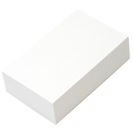 JKW Business Card Paper, Multi-card, White, Plain, Approx. 0.01 inches (0.24 mm), Business Card Size, 100 Sheets