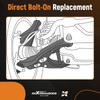 maXpeedingrods Set of 4, Front Upper Control Arms with Lower