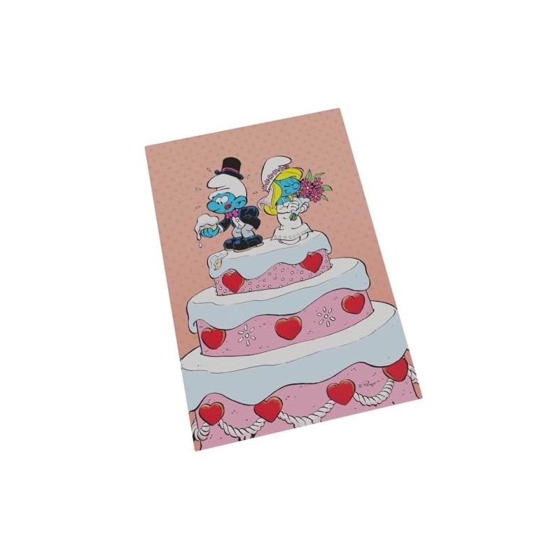Puppy Smurfs Wedding of the Smurfs Decorative Magnet 55mm x