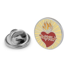 Gemelolandia | Sacred Heart of Jesus Lapel Pin 16mm | Original Pins to Give Away | For Shirts, Clothes or for Your Backpack | Fun Details