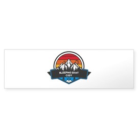 CafePress Sleeping Giant Ski Resort Cody Wyoming Bumper Sticker 10"x3" Rectangle Bumper Sticker Car Decal (10 pack)