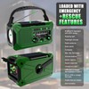 Veubew 10000mAh Emergency Hand Crank Radio with LED Flashlight, AM/FM