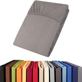 aqua-textil Viana Fitted Sheet Cotton Jersey Sheet Bed Sheet Duvet Cover