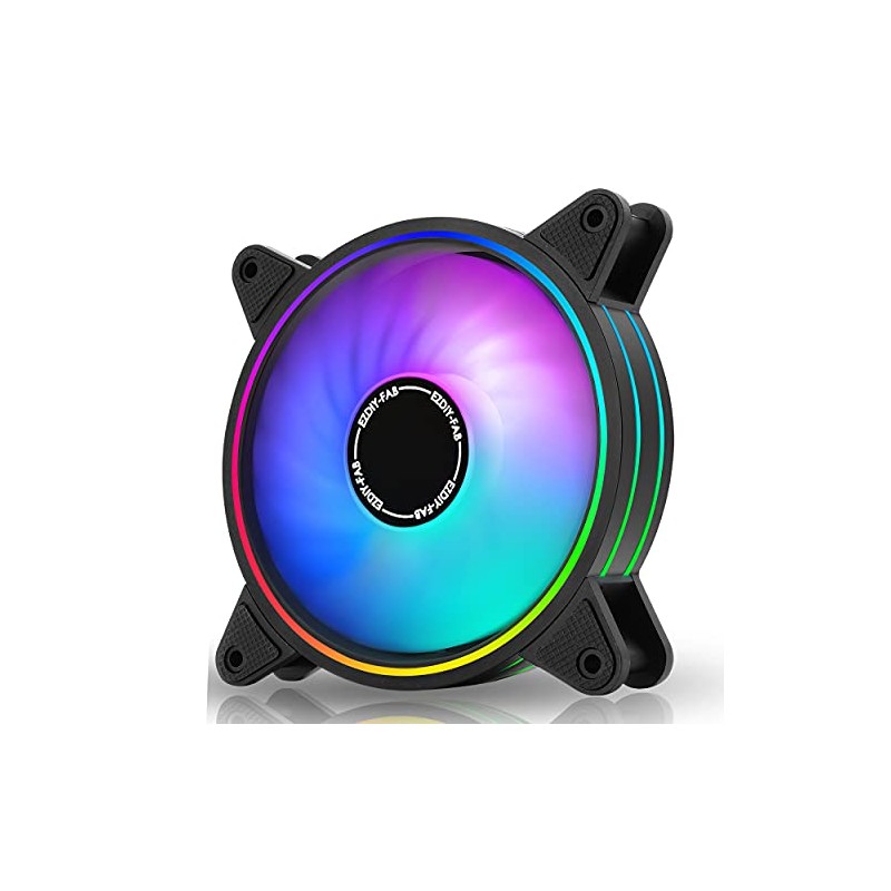 EZDIY-FAB Moonlight RGB Case Fan - 1 Pack (120mm, Desktop)