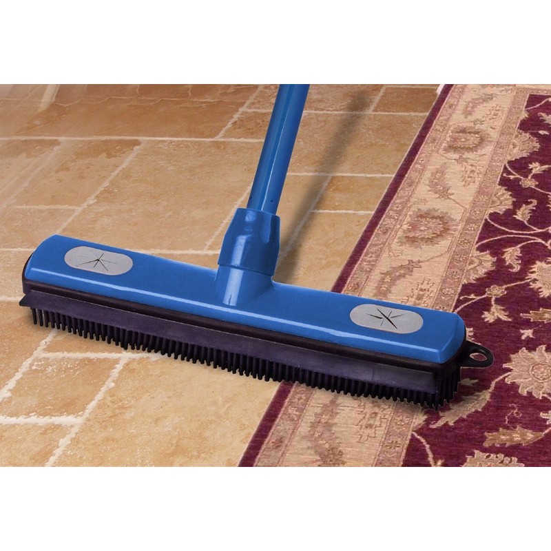 Superior Fur Remover Rubber Broom- 48 Inch Handle