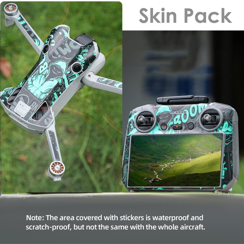 CAPART Removable Sticker Skin for DJI Mini 4 Pro and
