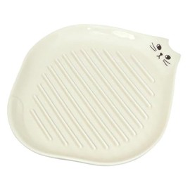Decore Corporation Karifuwa Toast Plate Cat IV Size (W x D x H): Approx. 6.8 x 6.8 x 0.7 inches (17.4 x 17.4 x 1.7 cm) PA-47711