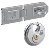 BASI Safety Hasp with Stainless Steel Round Shackle Lock |
