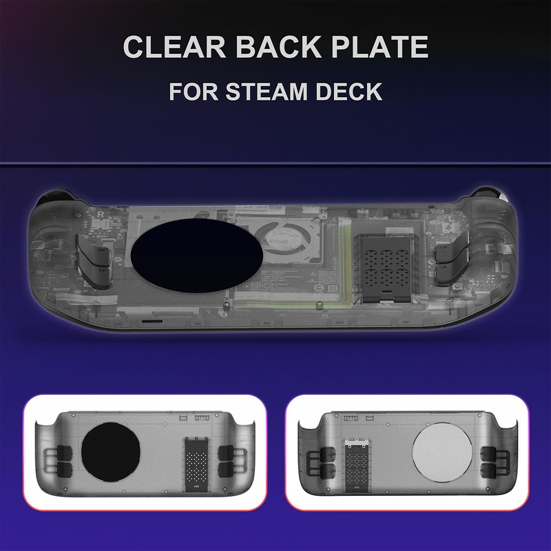 for Steam Deck Back Plate Heat Dissipation DIY Replacement Shell