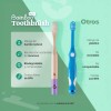 Kit 6 Cepillos Dentales De Bambú Suaves Para Niños. B