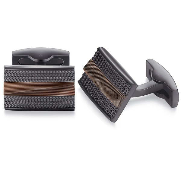 HONEY BEAR Men's Wedding Cufflinks Stainless Steel Cuff Links Reusable,