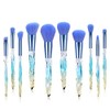 Kit de 10 Brochas de Mango Cristal Chandelier Azul